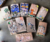 Custom brick pavers made with our molds by the Lorrie Feinberg Family. 