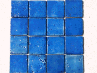 Photo of #0939 - style X-O tiles in white color made with plaster of Paris.