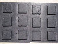 Set of six Daisy design Olde World concrete molds.