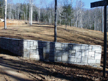 Castle Stone wall.