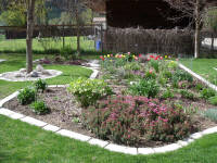 Garden Edging stones made with our GE-7000 Mold Set by Marcia Sofonoff.