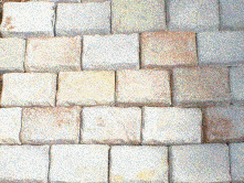 4x6 Cobblestone pavers.