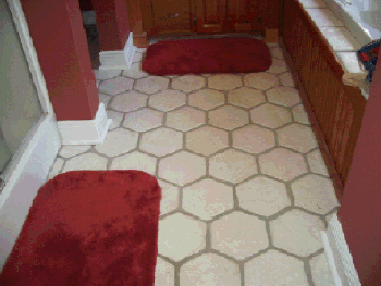 12x12 hexagon concrete tile.