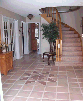 12x12 slate style concrete tile.